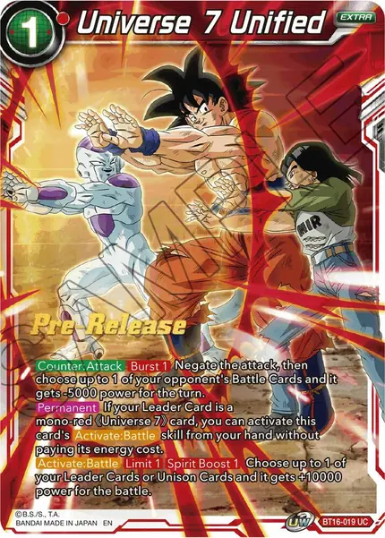 Universe 7 Unified