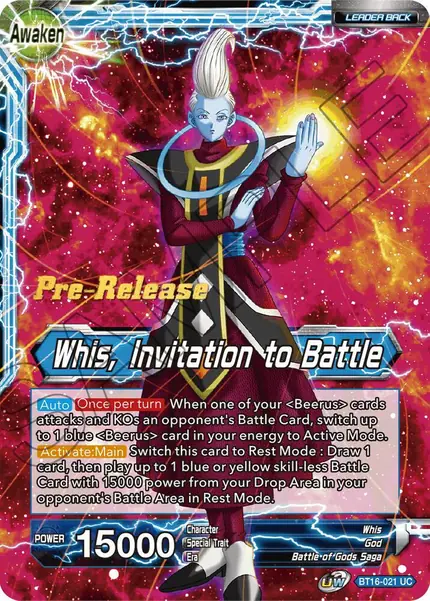 Whis // Whis, Invitation to Battle