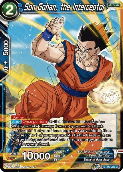 Son Gohan, the Interceptor