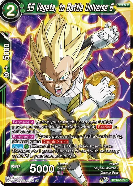 SS Vegeta, to Battle Universe 6