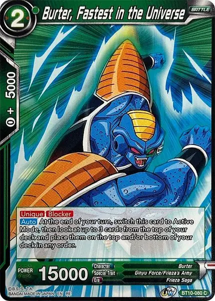 Burter, Fastest in the Universe