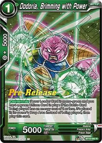 Dodoria, Brimming with Power
