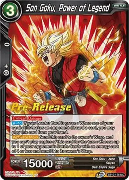 Son Goku, Power of Legend