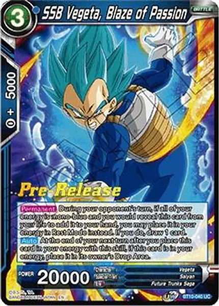 SSB Vegeta, Blaze of Passion