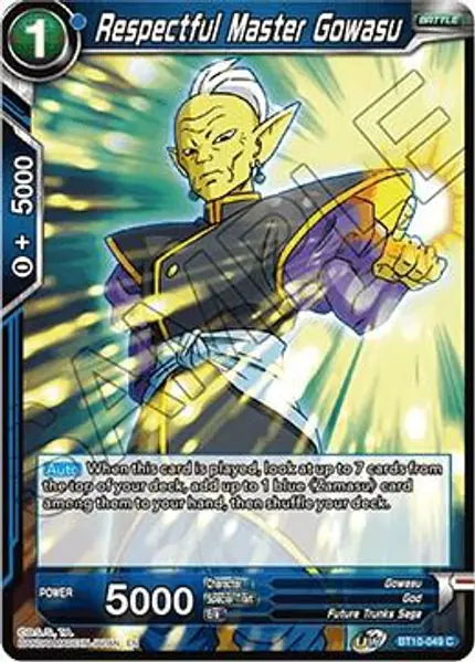 Respectful Master Gowasu