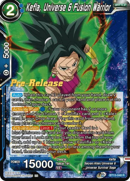 Kefla, Universe 6 Fusion Warrior