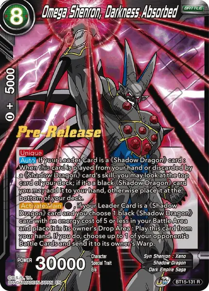 Omega Shenron, Darkness Absorbed