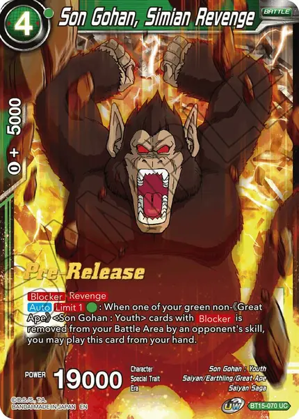 Son Gohan, Simian Revenge