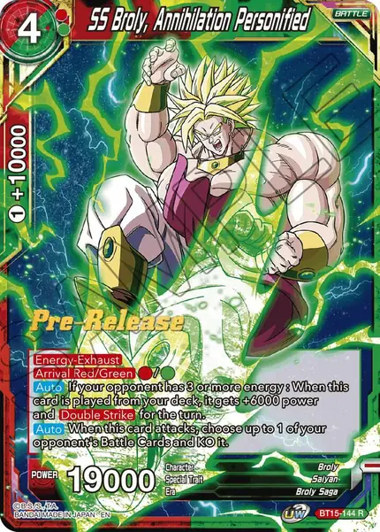 SS Broly, Annihilation Personified