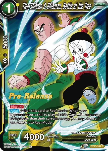 Tien Shinhan & Chiaotzu, Battle at the Tree