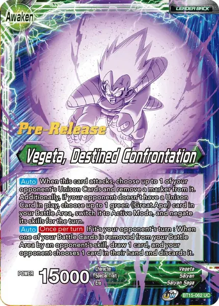 Vegeta // Vegeta, Destined Confrontation