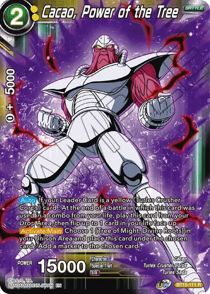 Cacao, Power of the Tree