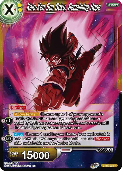 Kaio-Ken Son Goku, Reclaiming Hope