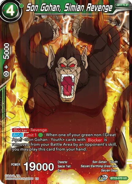 Son Gohan, Simian Revenge