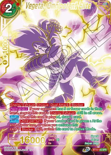 Vegeta, Omnipotent Elite (SPR)