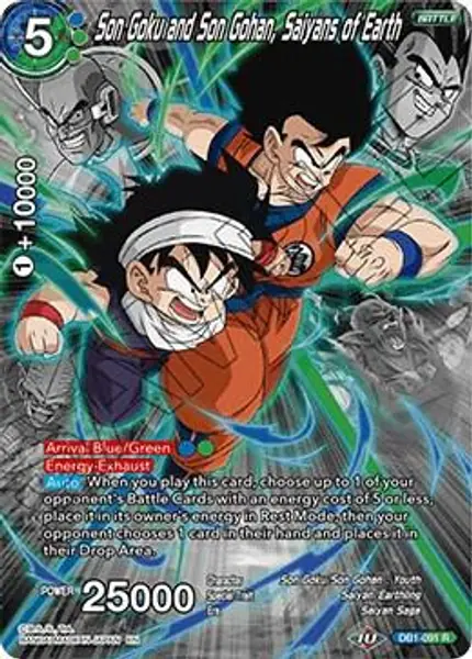 Son Goku and Son Gohan, Saiyans of Earth (Alternate Art)