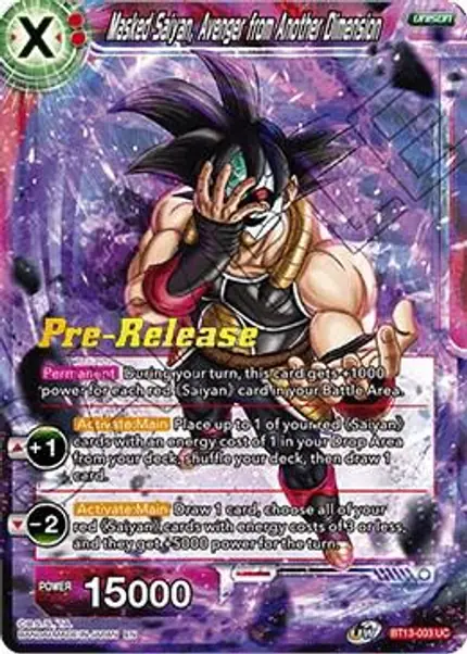 Masked Saiyan, Avenger from Another Dimension