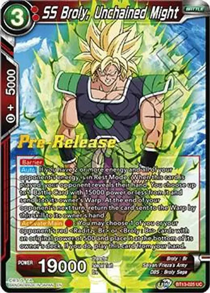 SS Broly, Unchained Might