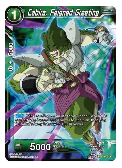 Cabira, Feigned Greeting