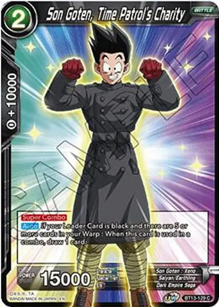 Son Goten, Time Patrol's Charity