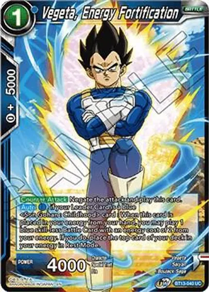 Vegeta, Energy Fortification