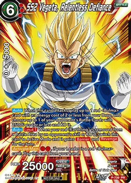 SS2 Vegeta, Relentless Defiance (Ultra-Bout Series Tournament Pack Vol.3)