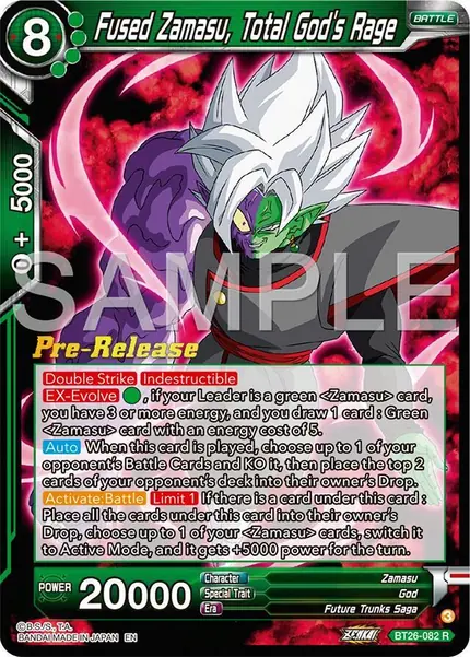 Fused Zamasu, Total God's Rage