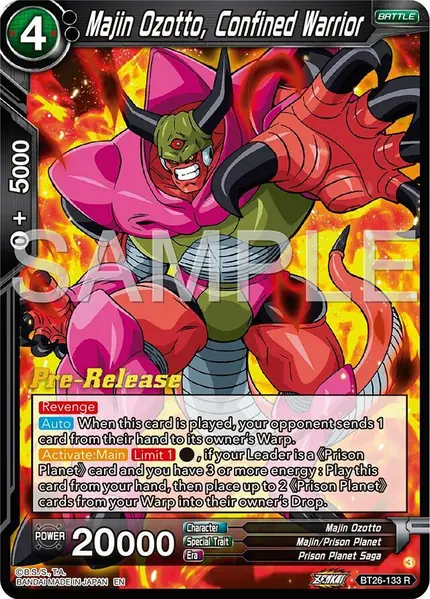 Majin Ozotto, Confined Warrior