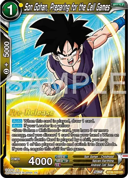 Son Gohan, Preparing for the Cell Games