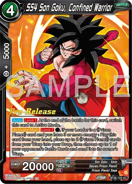 SS4 Son Goku, Confined Warrior