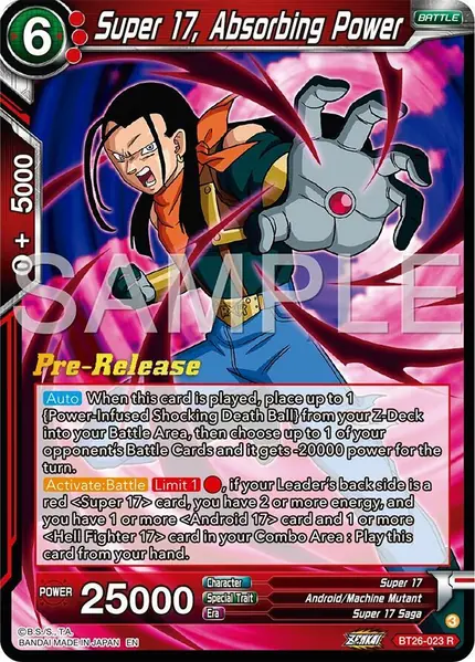 Super 17, Absorbing Power