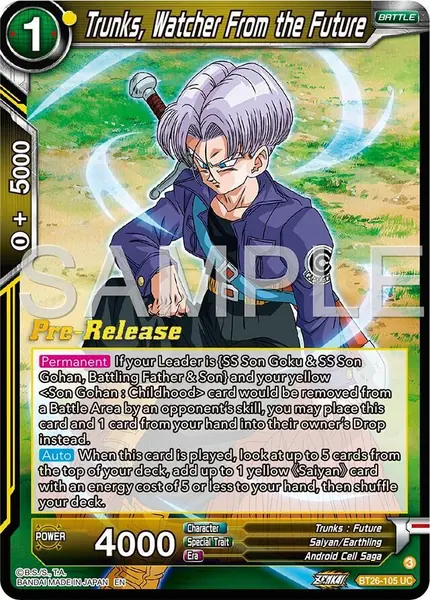 Trunks, Watcher From the Future