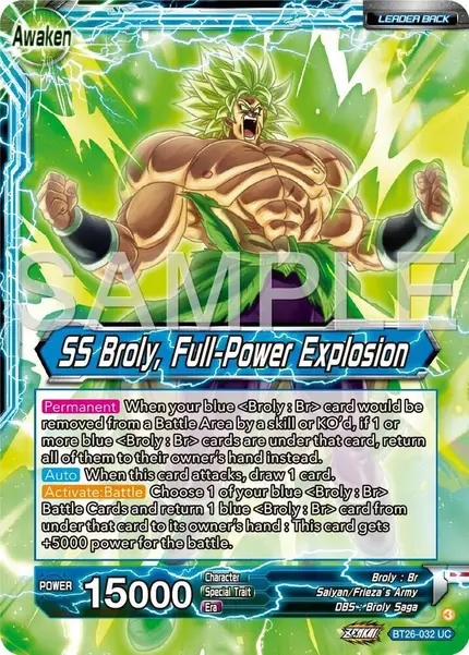 Broly // SS Broly, Full-Power Explosion