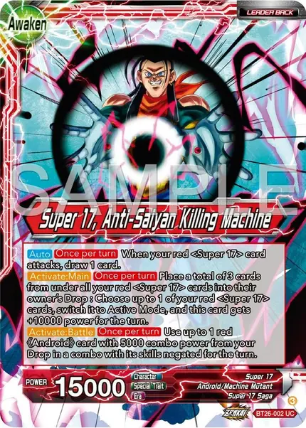 Hell Fighter 17 // Super 17, Anti-Saiyan Killing Machine