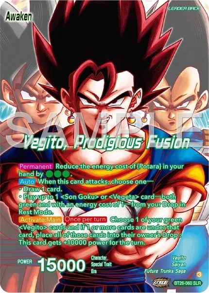 Son Goku & Vegeta // Vegito, Prodigious Fusion (Alternate Art)