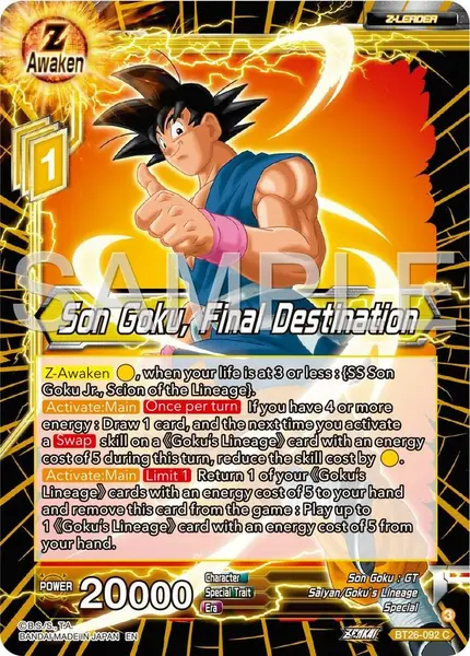 Son Goku, Final Destination