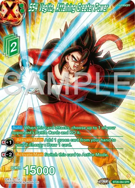 SS4 Vegito, Attaining Greater Power (SPR)