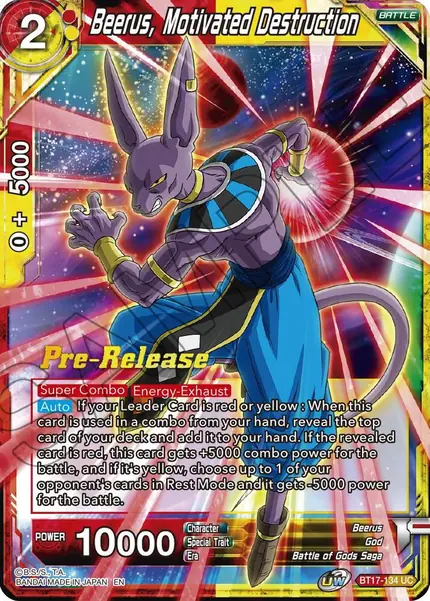 Beerus, Motivated Destruction