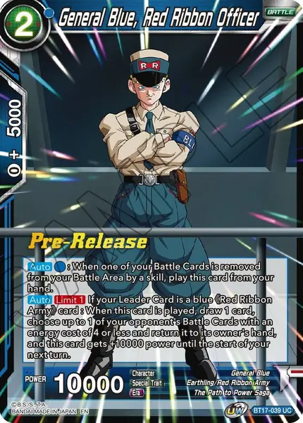 General Blue, Red Ribbon Officer