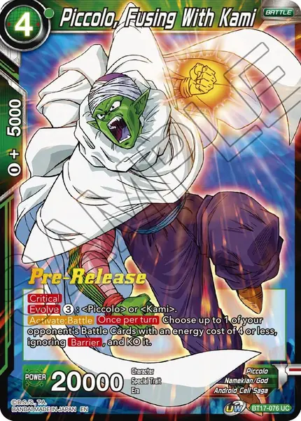 Piccolo, Fusing With Kami