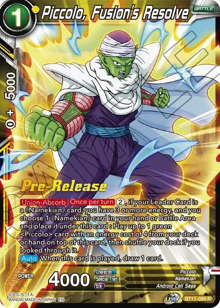 Piccolo, Fusion's Resolve