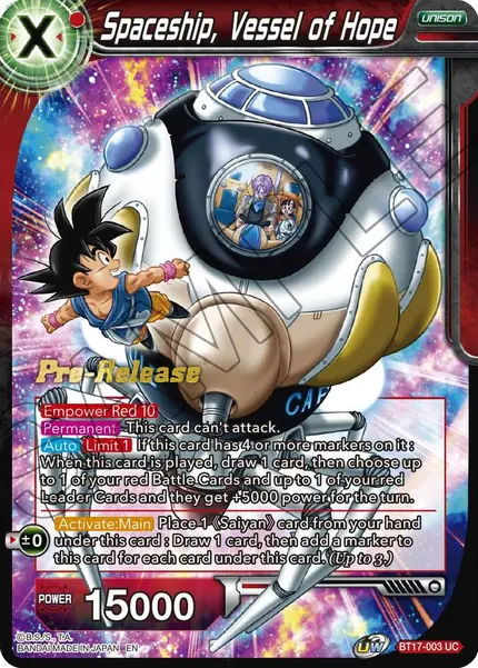 Spaceship, Vessel of Hope