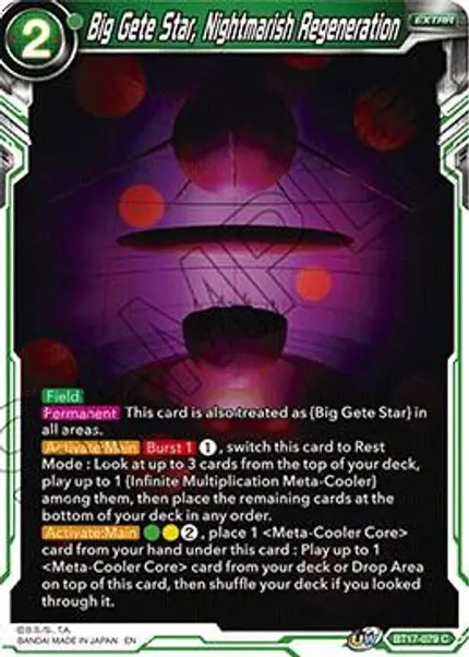 Big Gete Star, Nightmarish Regeneration