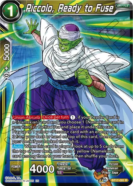 Piccolo, Ready to Fuse