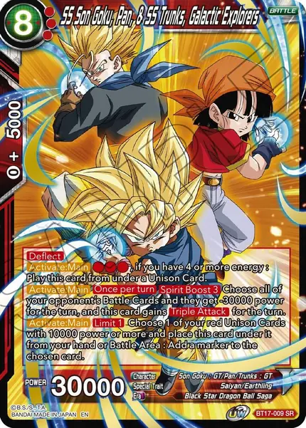 SS Son Goku, Pan, & SS Trunks, Galactic Explorers