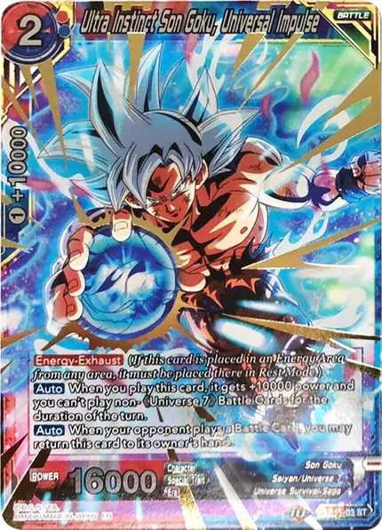 Ultra Instinct Son Goku, Universal Impulse (Gold Stamped)