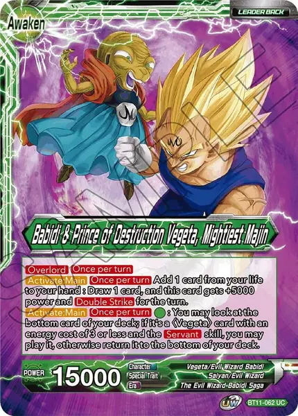 Vegeta & Babidi // Babidi & Prince of Destruction Vegeta, Mightiest Majin