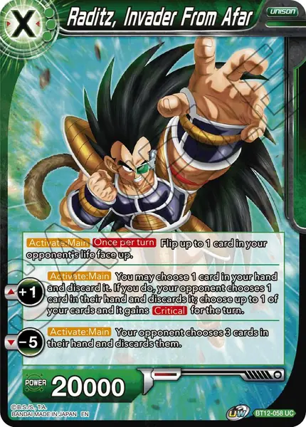 Raditz, Invader From Afar