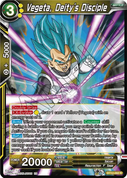 Vegeta, Deity's Disciple