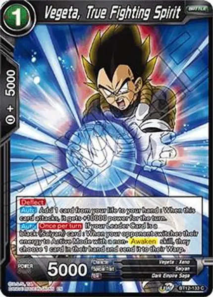 Vegeta, True Fighting Spirit